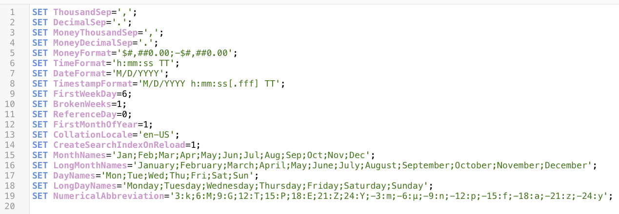 Qlik sense variables with special meaning